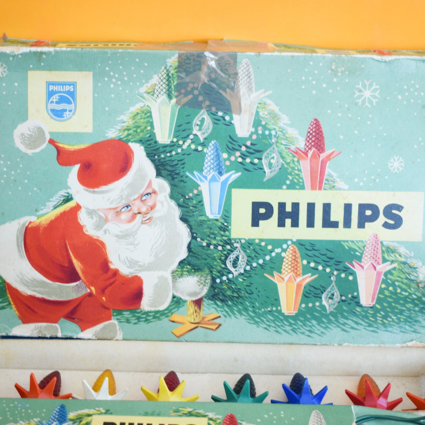 Vintage 1950s Lights - Philips Pinecone - Boxed