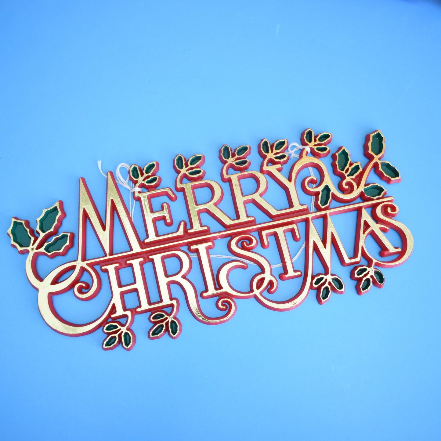 Vintage 1970s Merry Christmas Signs