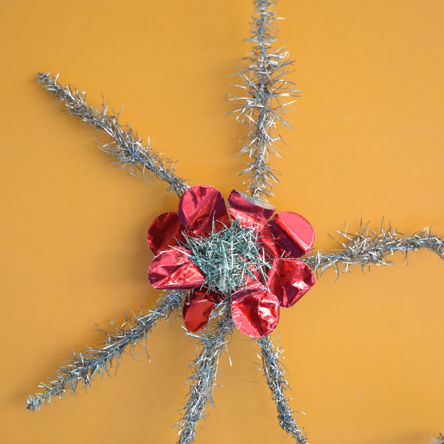 Vintage 1960s Tinsel Christmas Star Toppers
