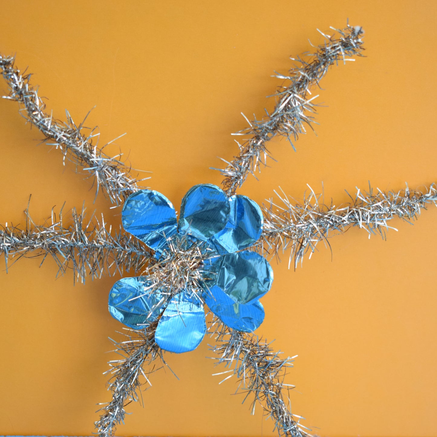Vintage 1960s Tinsel Christmas Star Toppers