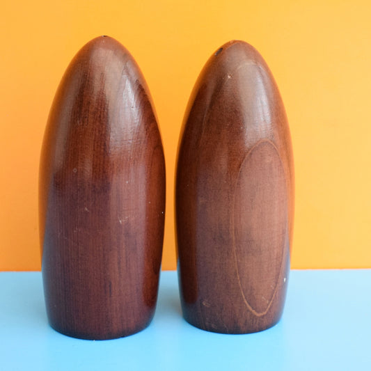 Vintage 1960s Teak Salt & Pepper - Tactile by Vintage