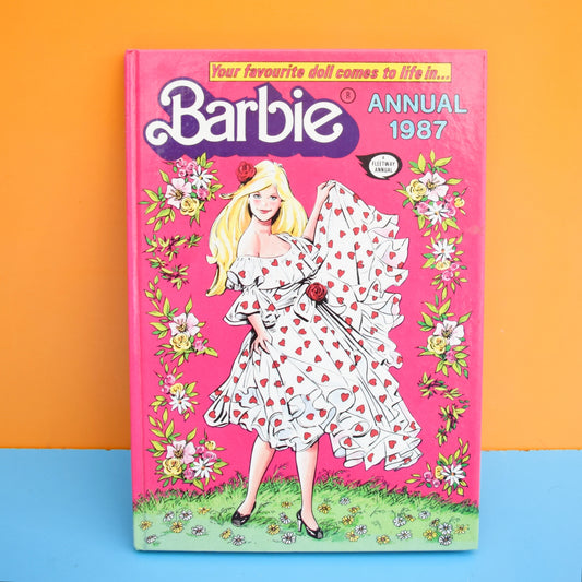Vintage 1980s Barbie Doll Annual by Pineapple Retro