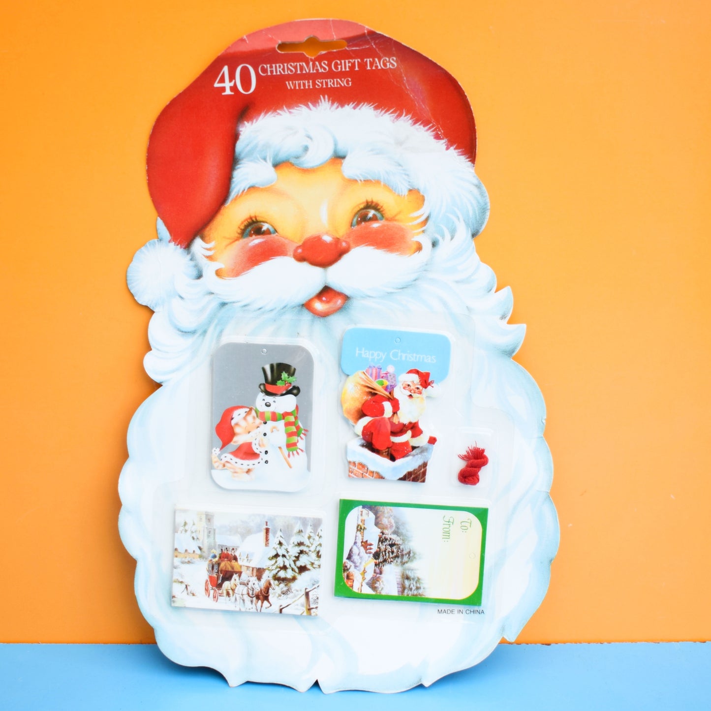 Vintage 1980s Present Tags Christmas Parcel Wrapping