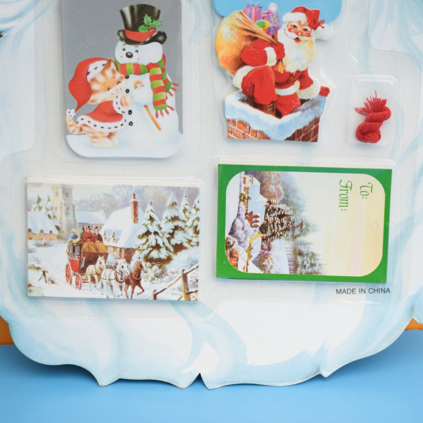 Vintage 1980s Present Tags Christmas Parcel Wrapping