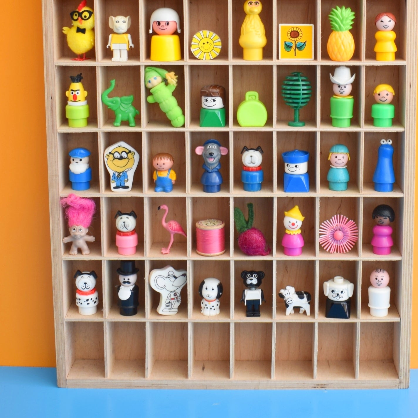 Vintage 1970s Large Ply Display Unit- Mini Collections by Pineapple Retro