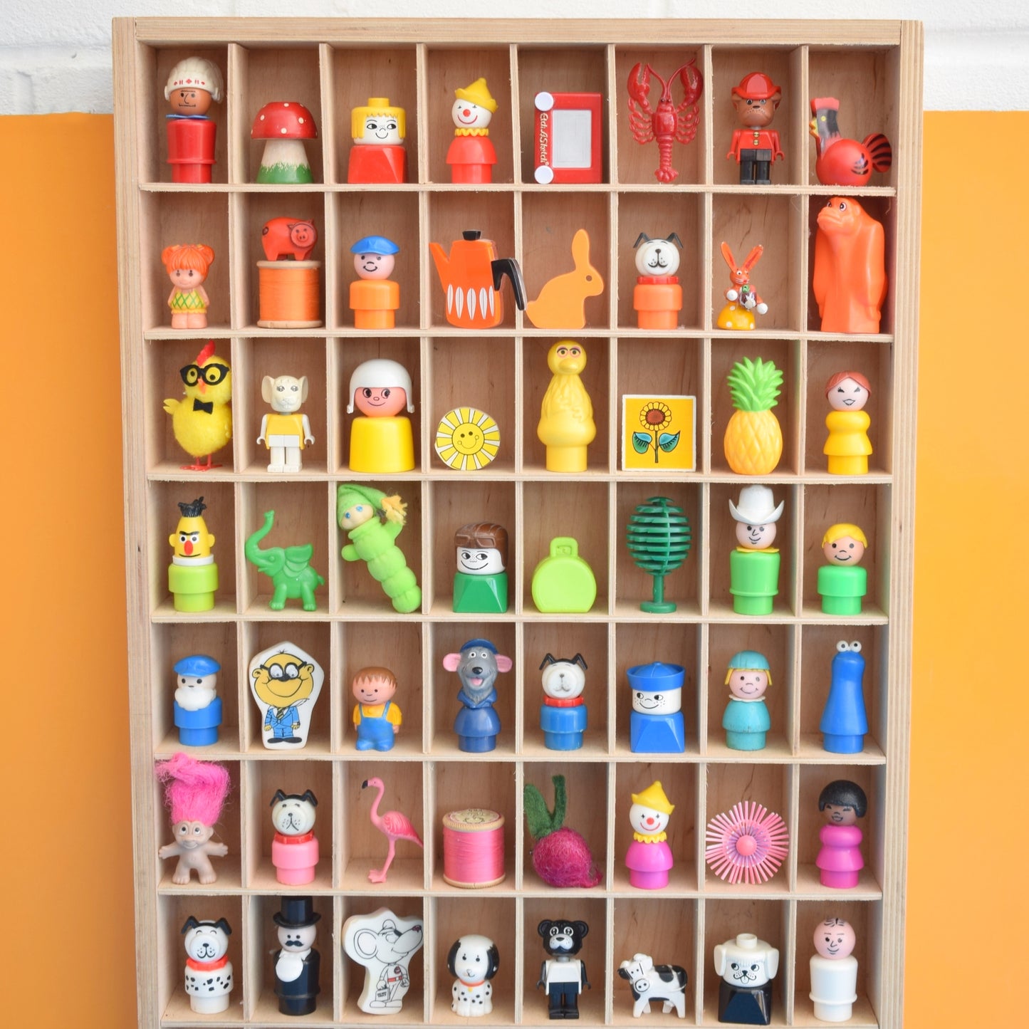 Vintage 1970s Large Ply Display Unit- Mini Collections by Pineapple Retro