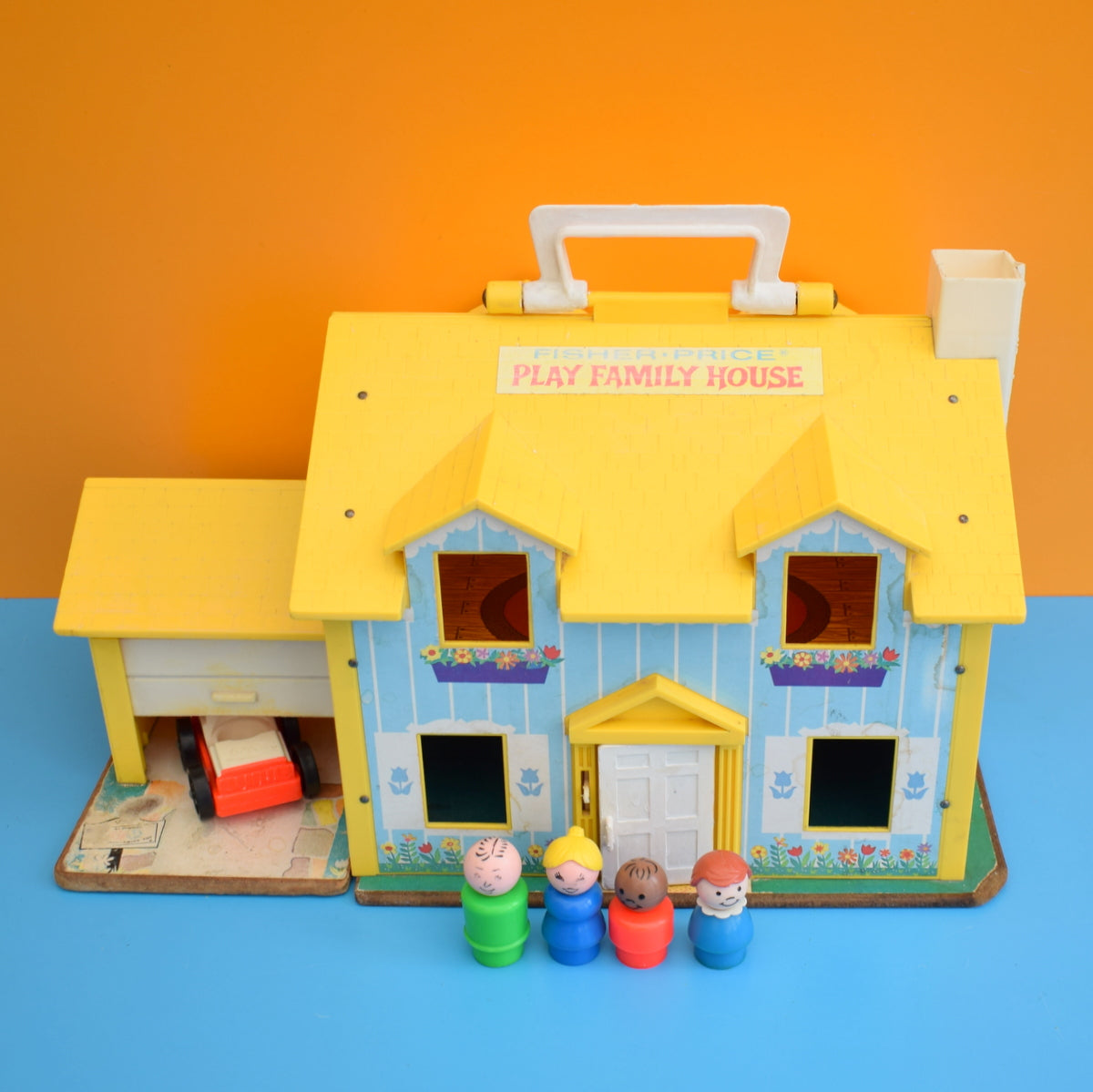 Vintage 1970s Fisher Price Yellow House - Plus Bits .