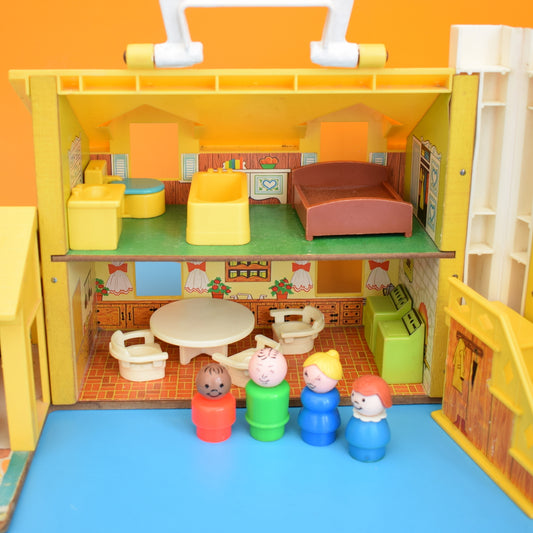 Vintage 1970s Fisher Price Yellow House - Plus Bits . by Pineapple Retro