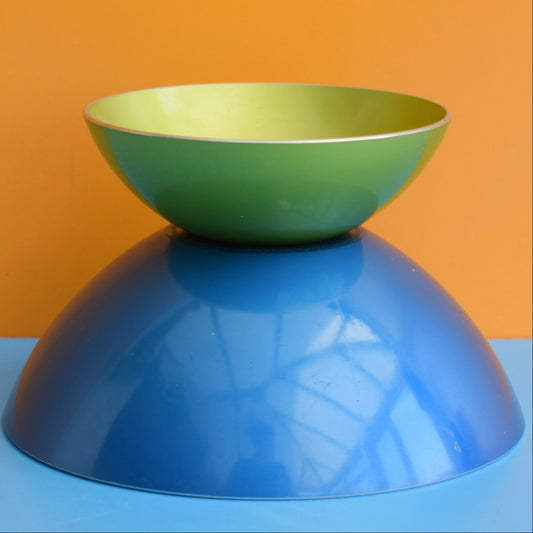 Vintage 1960s Emalux Alu Dishes - Norway by Vintage