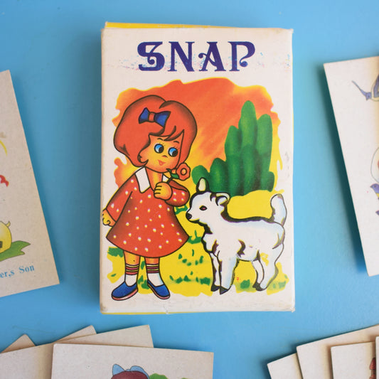 Vintage 1980s Snap Card Game - Fantastic Images by Vintage