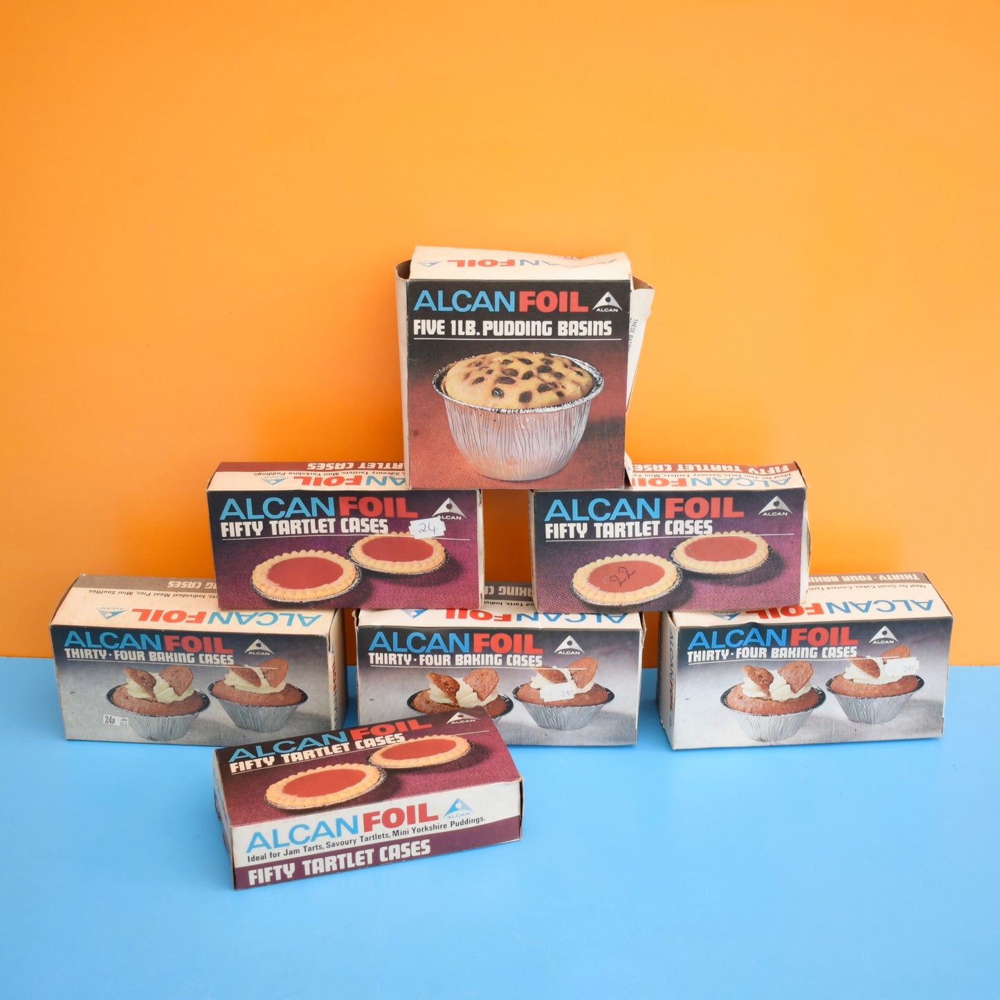 Vintage 1970s Foil Baking Cases- Unused Props