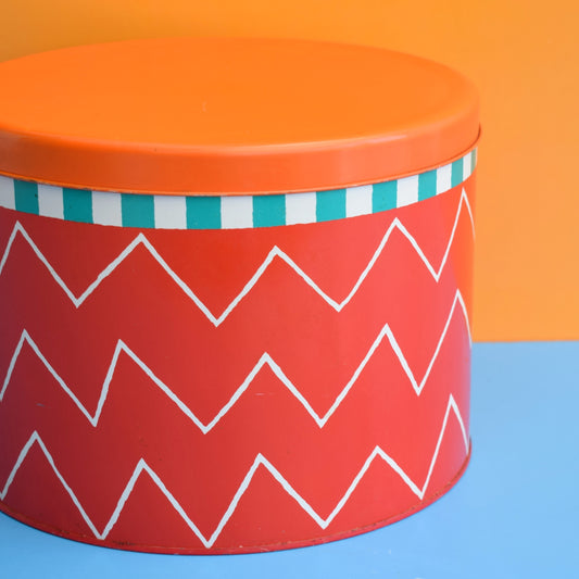 Vintage 1980s Large Metal Tin - Regency Ware
