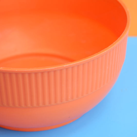 Vintage 1960s Plastic Bowls - Orange