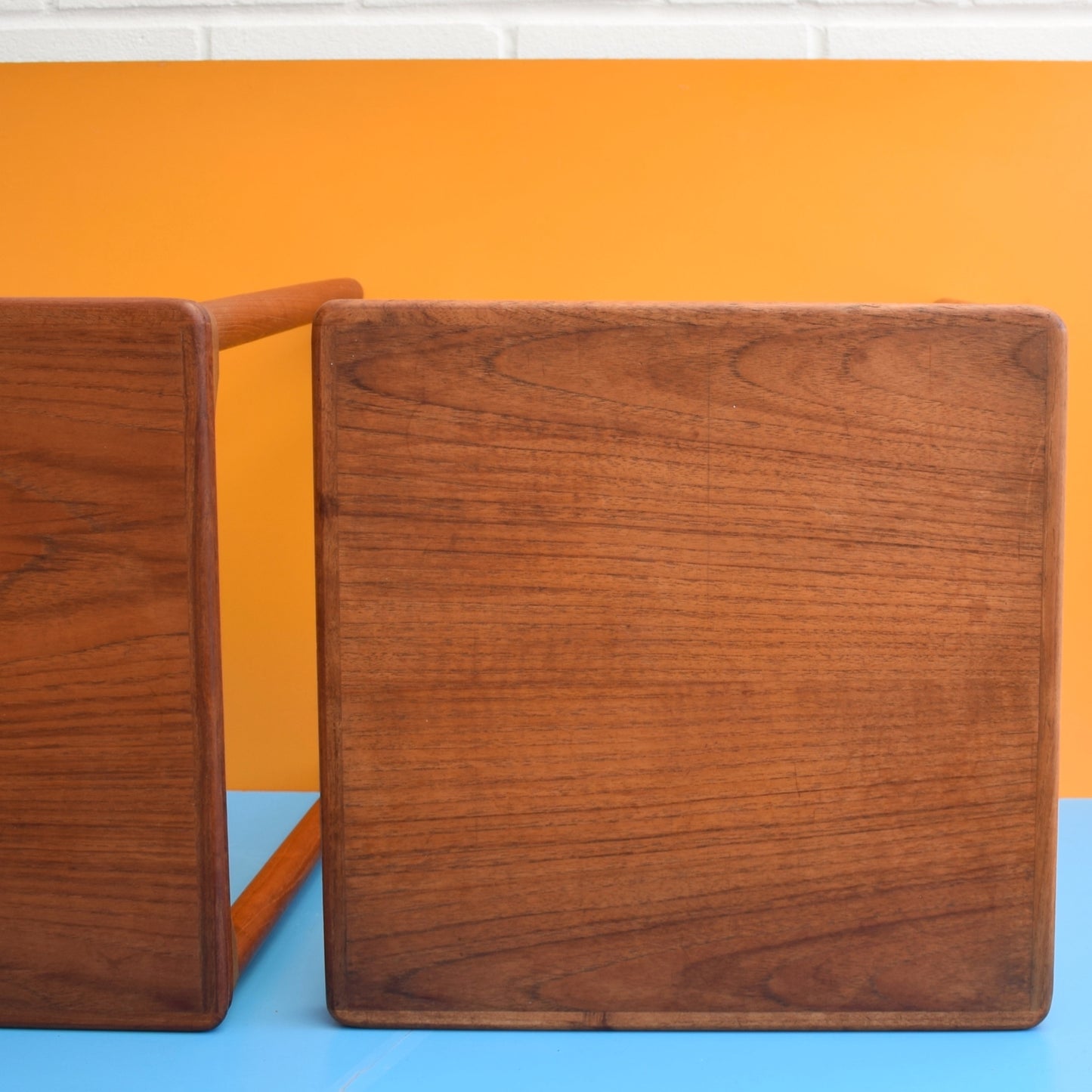 Vintage 1960s Danish Teak Side Tables - Toften by Pineapple Retro