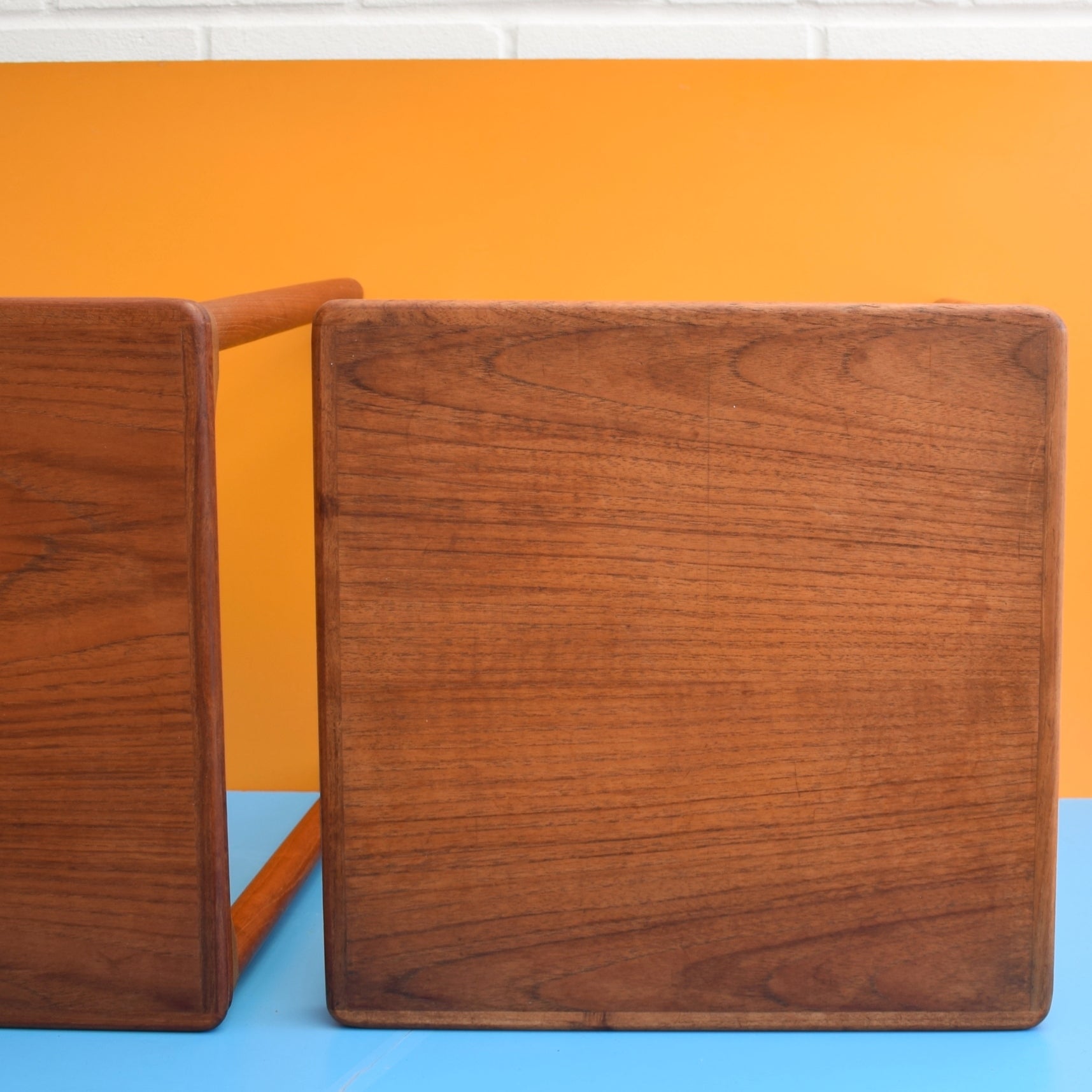 Vintage 1960s Danish Teak Side Tables - Toften by Pineapple Retro