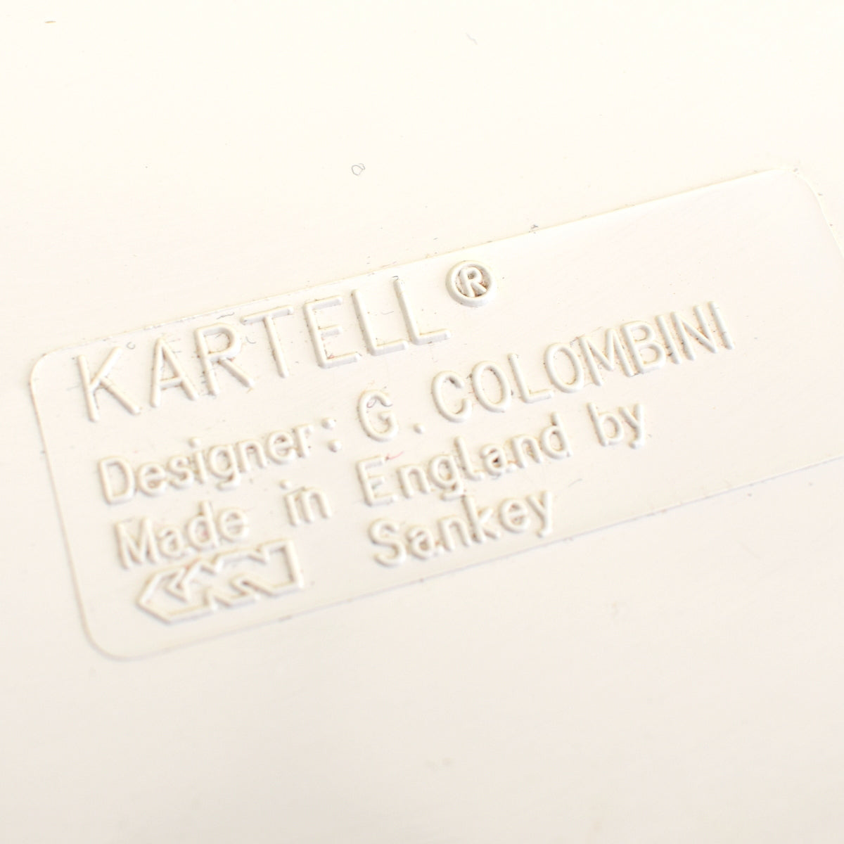 Vintage 1970s Kartell Plastic Waste Paper Bin - White