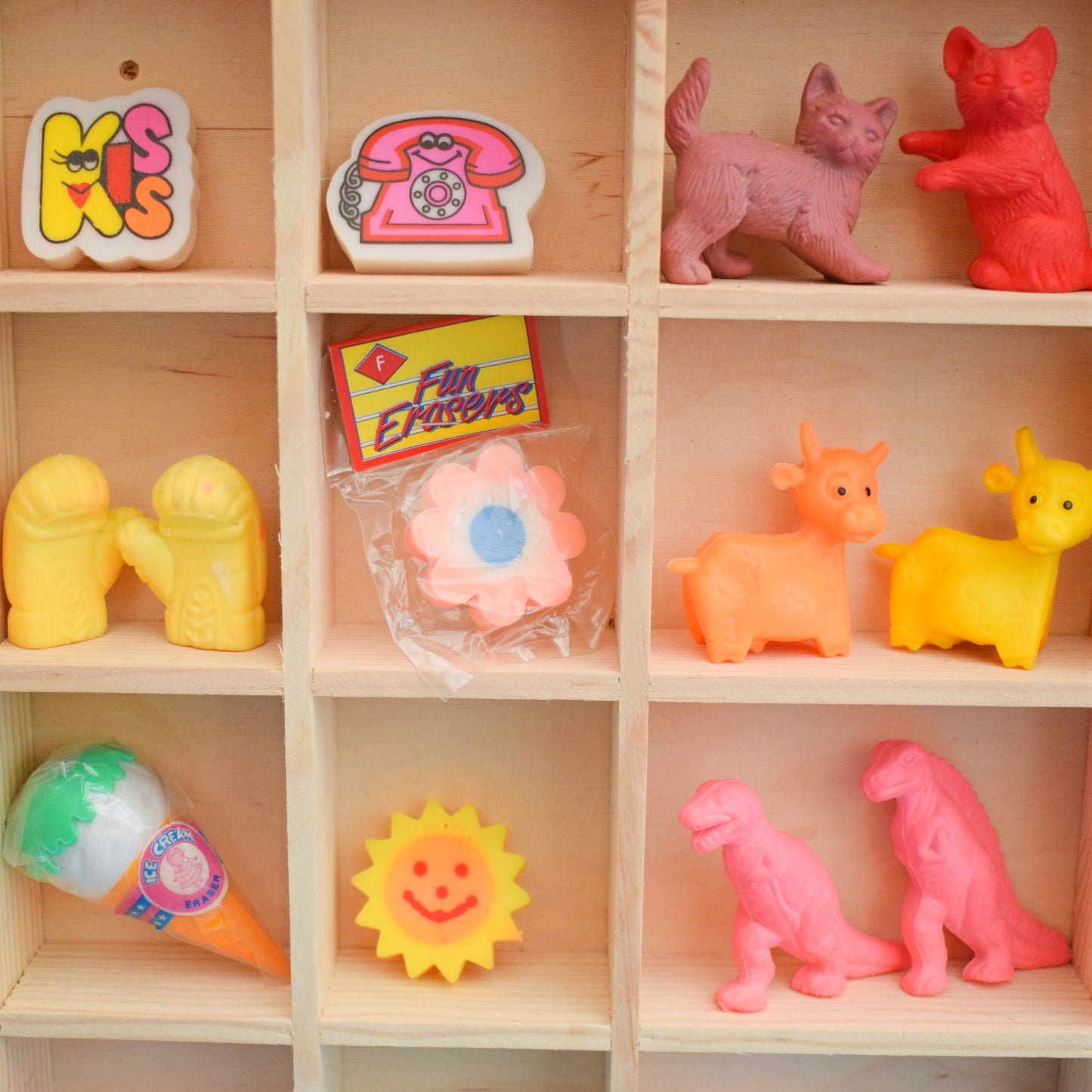 Vintage 1980s Collectable Erasers / Rubbers