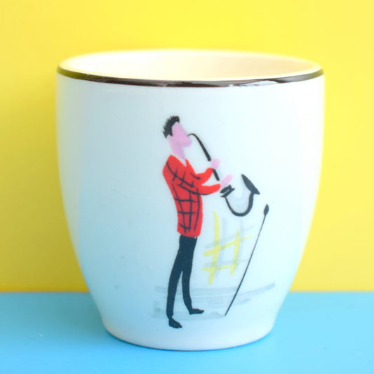 Vintage 1950s Kitsch Alfred Meakin Rare Egg Cup - Jivers