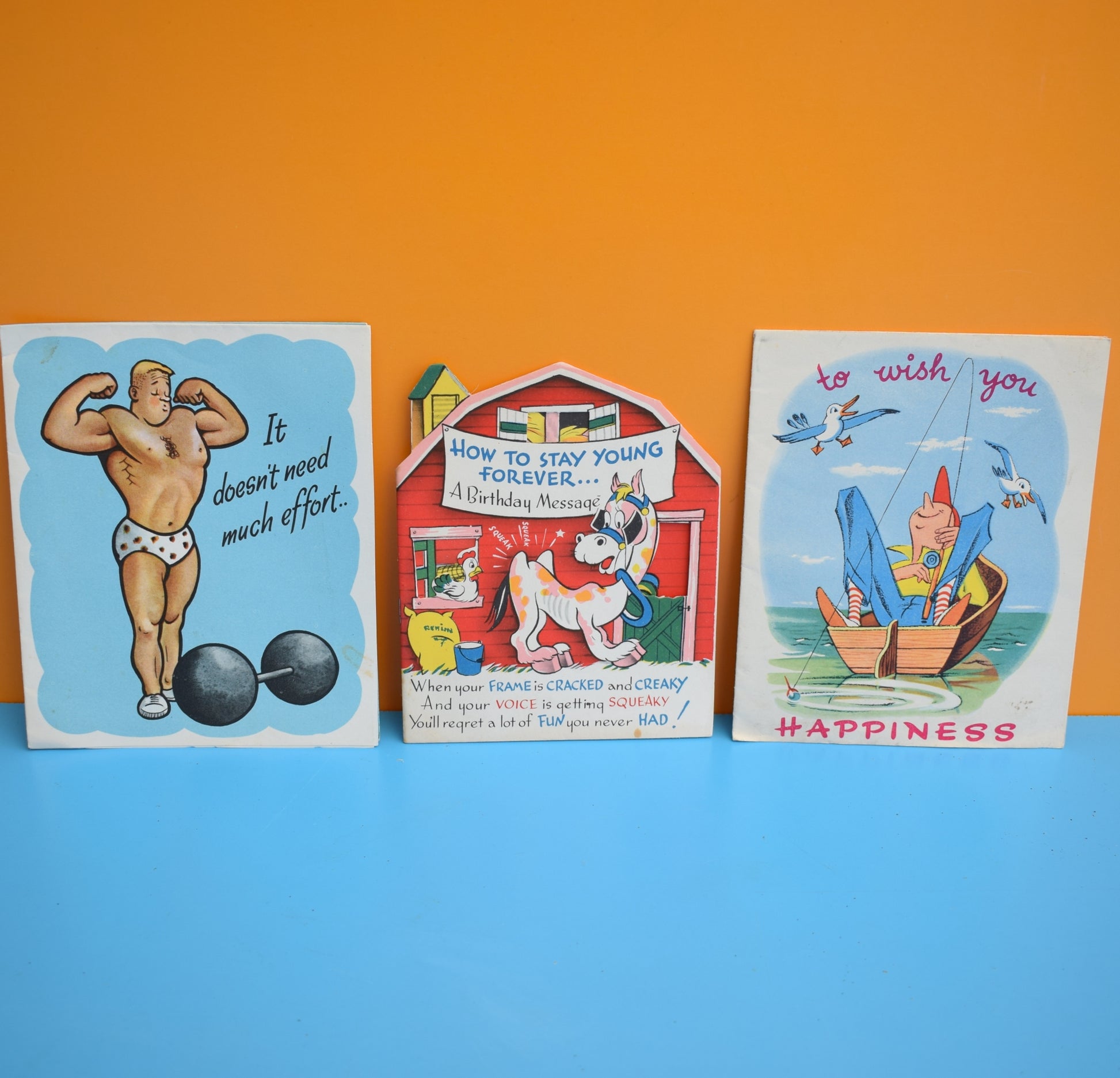 Vintage 1950s Used Greeting Cards - To Frame by Pineapple Retro