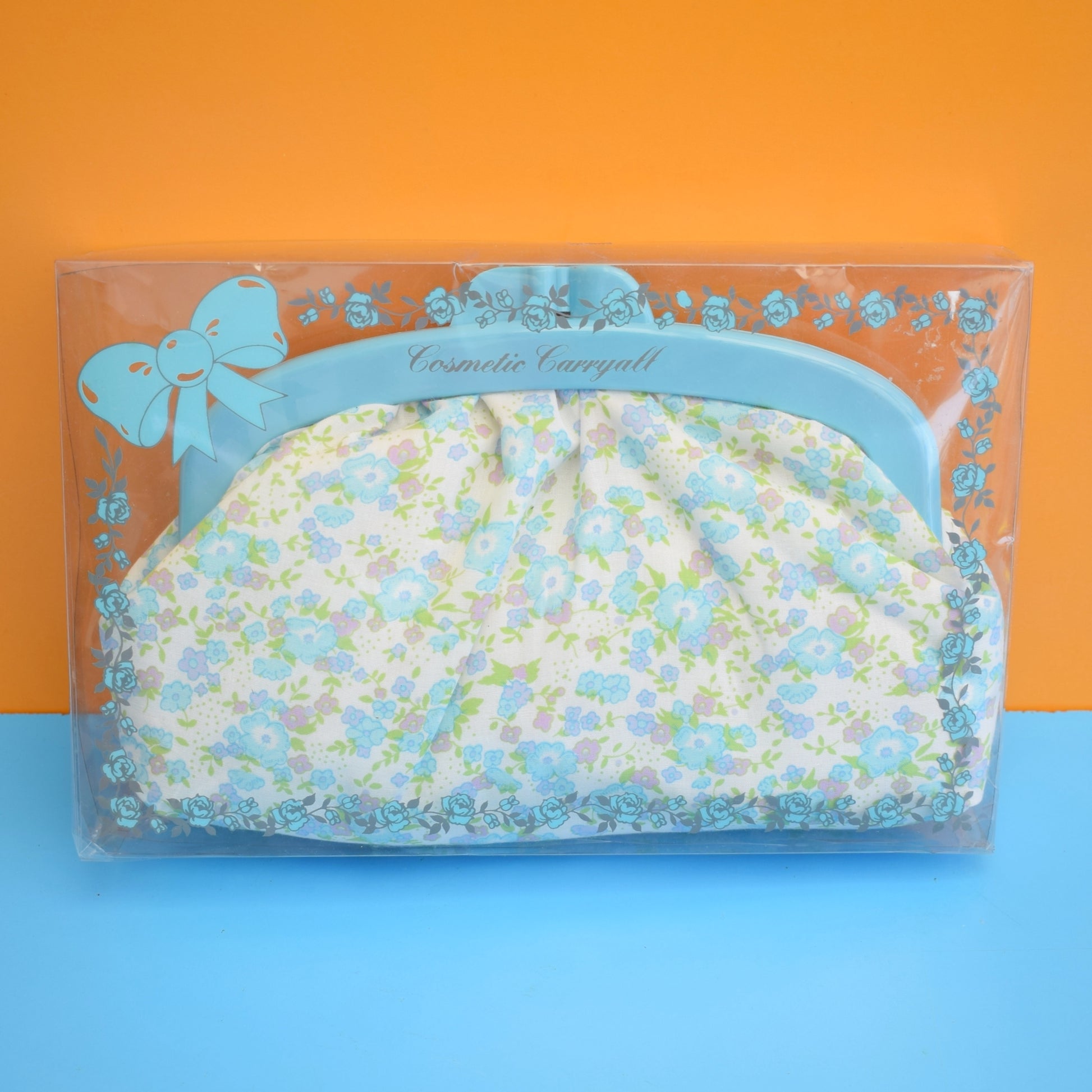Vintage 1970s Wash Bag - Floral - Boxed by Pineapple Retro