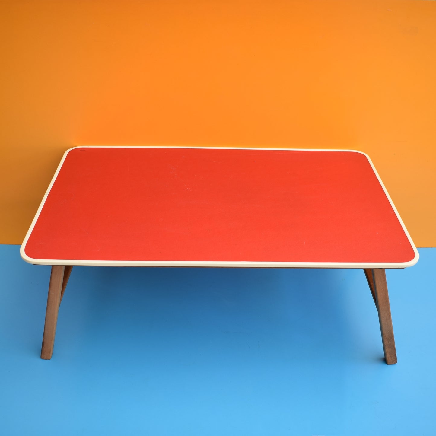 Vintage 1960s Folding Low Table - Red by Vintage