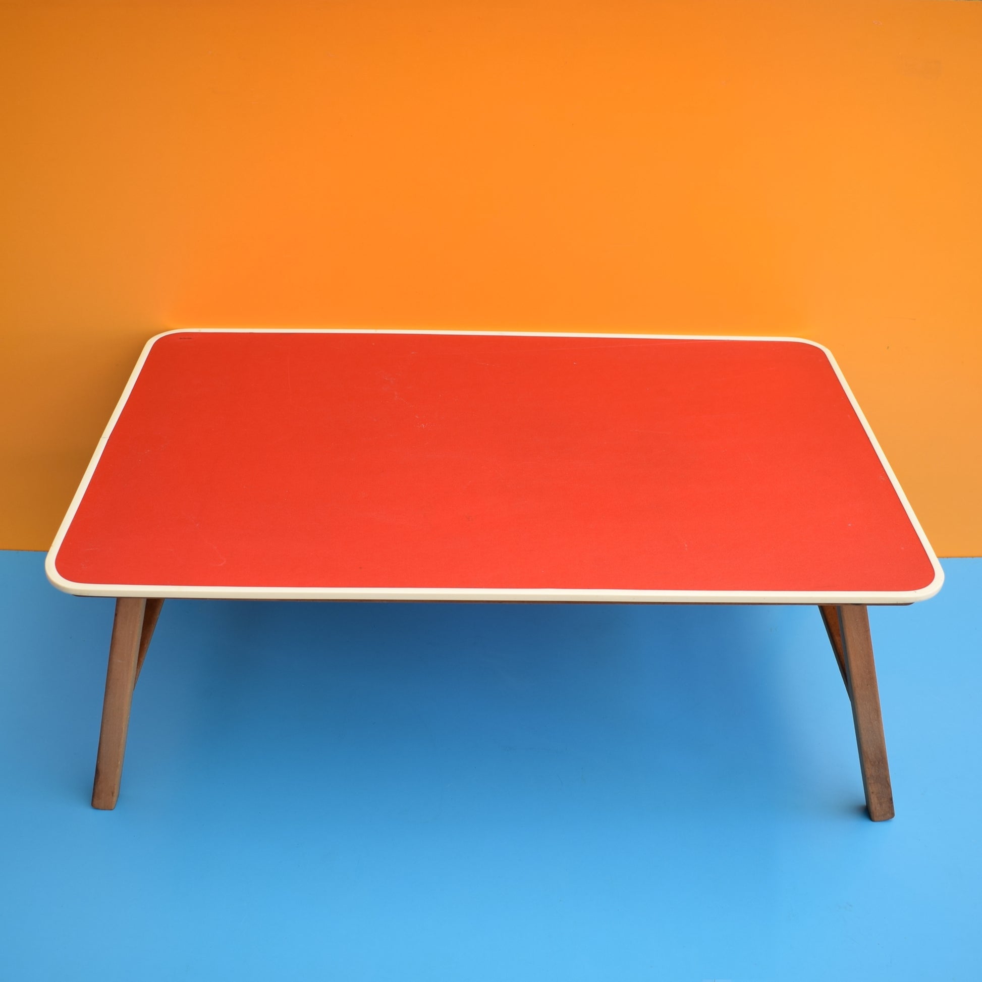 Vintage 1960s Folding Low Table - Red by Vintage