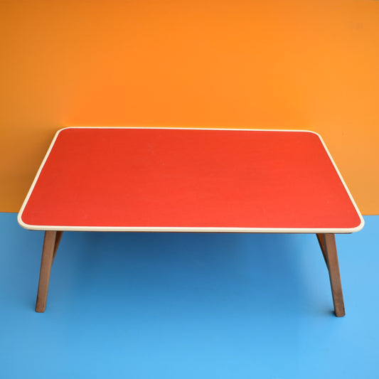 Vintage 1960s Folding Low Table - Red by Vintage
