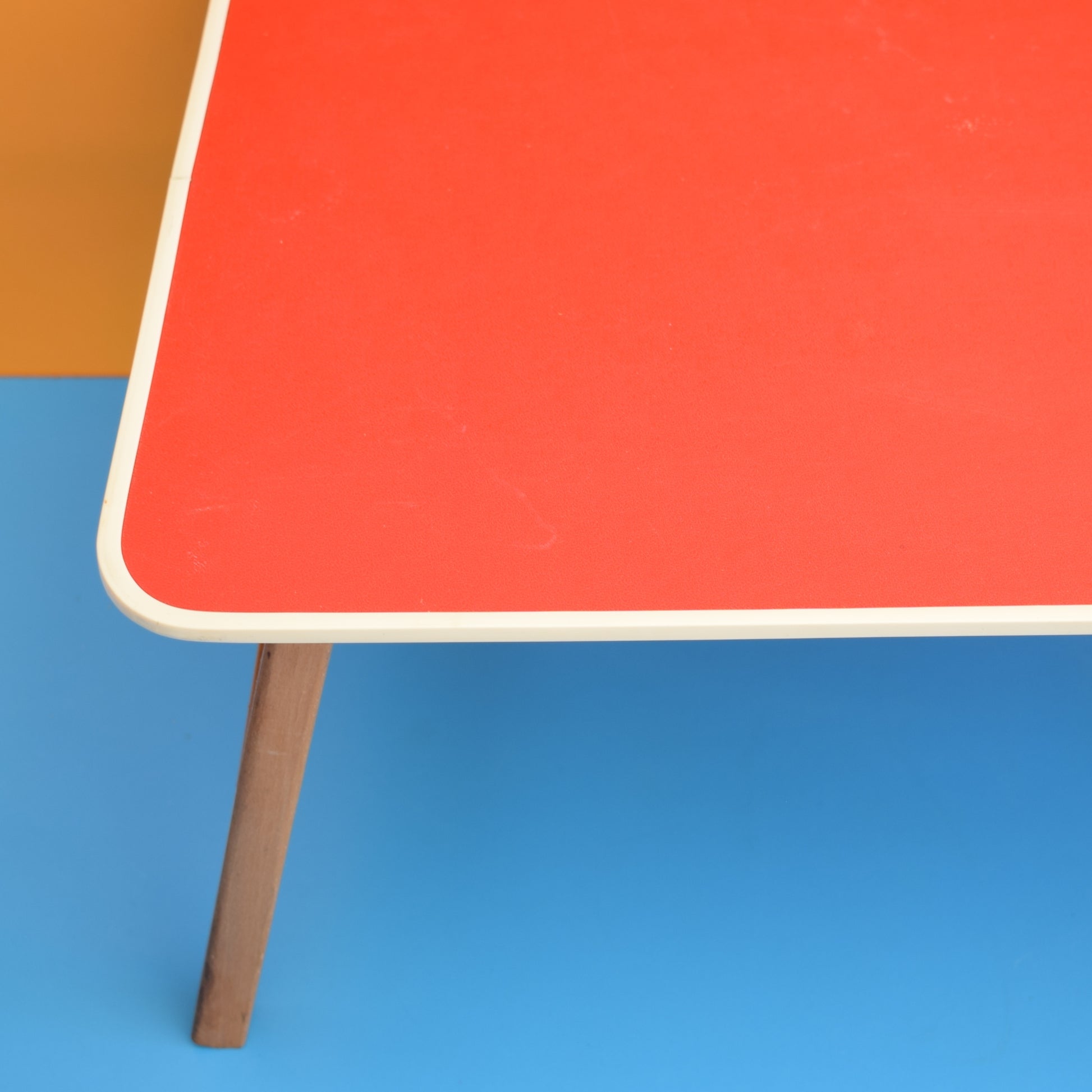 Vintage 1960s Folding Low Table - Red by Vintage