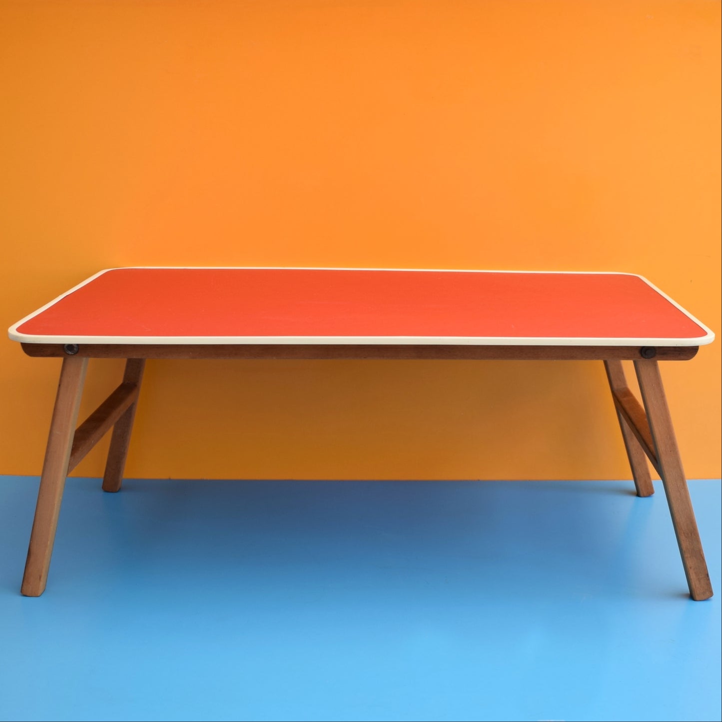 Vintage 1960s Folding Low Table - Red by Vintage
