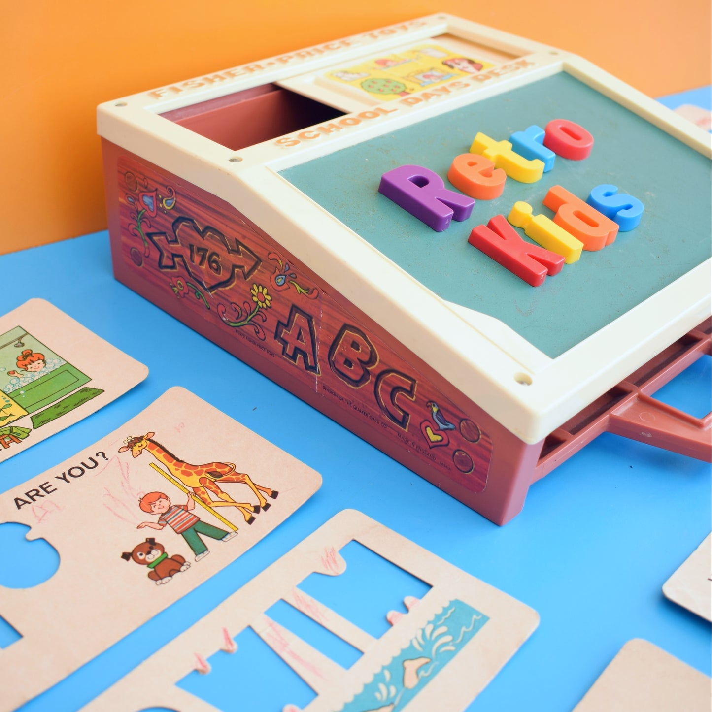Vintage 1980s Fisher Price - School Days Desk .
