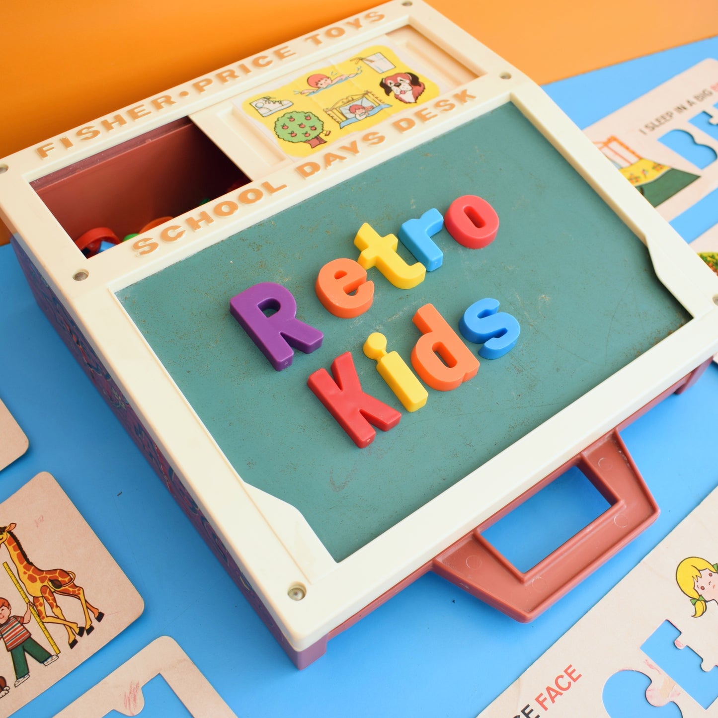 Vintage 1980s Fisher Price - School Days Desk .