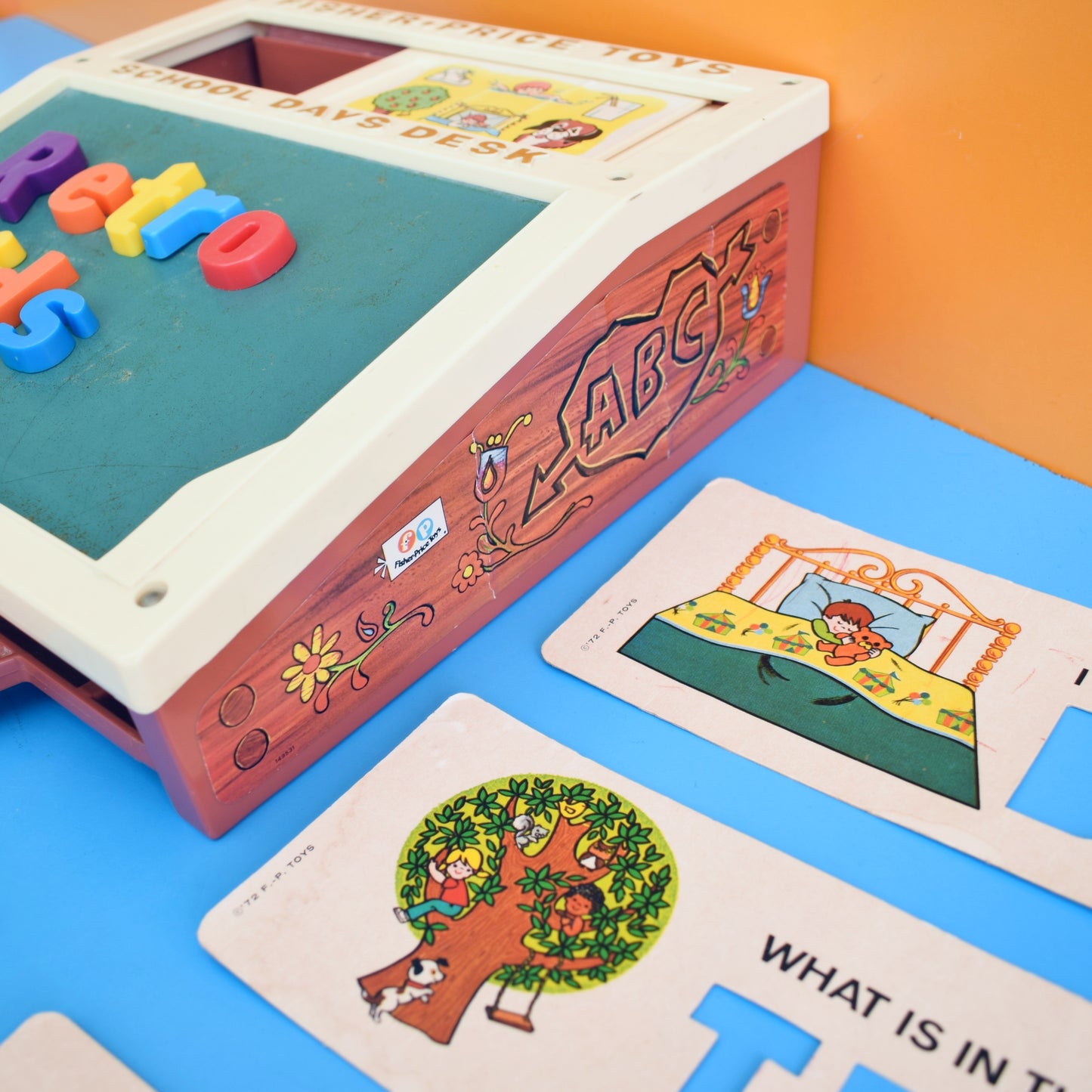 Vintage 1980s Fisher Price - School Days Desk .
