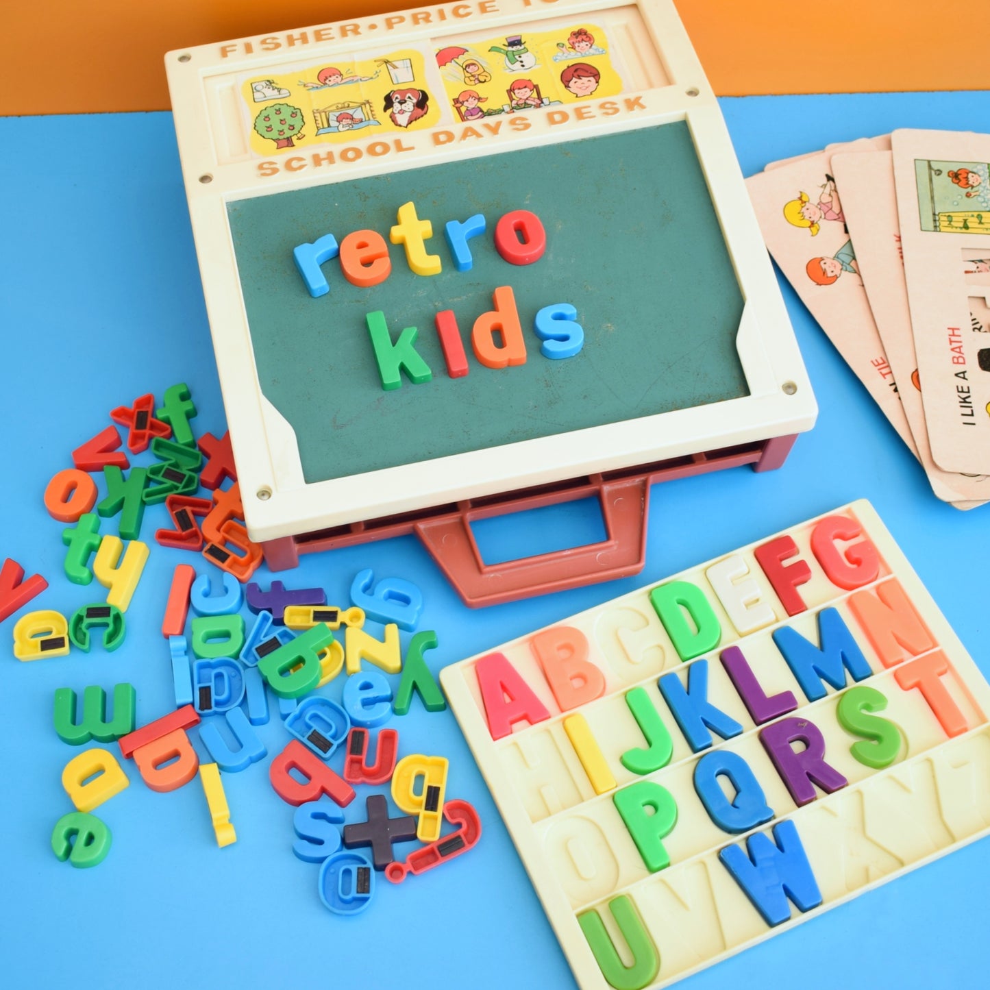 Vintage 1980s Fisher Price - School Days Desk .