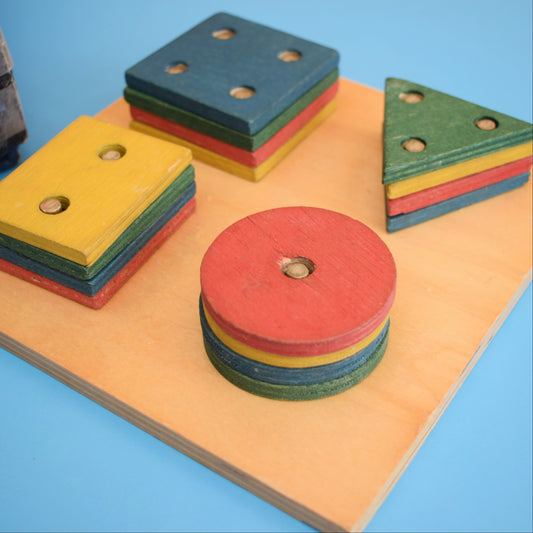 Vintage 1960s Geometrical Sorting Board - Galt by Pineapple Retro