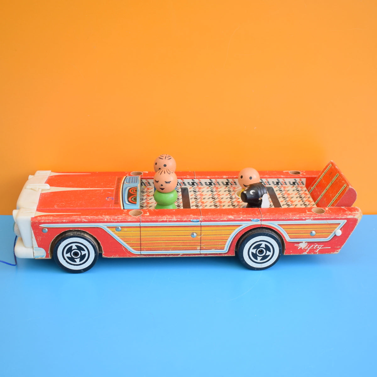 Vintage 1950s Rare Fisher Price - Nifty Station Wagon Car