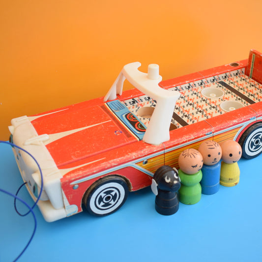 Vintage 1950s Rare Fisher Price - Nifty Station Wagon Car by Pineapple Retro