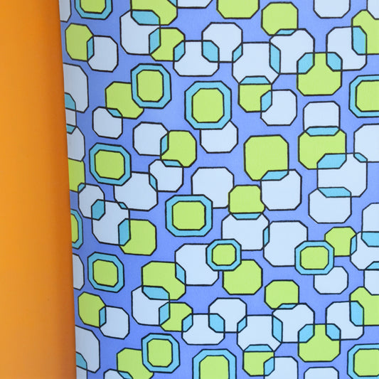 Vintage 1960s Sticky Backed Vinyl - Geometric
