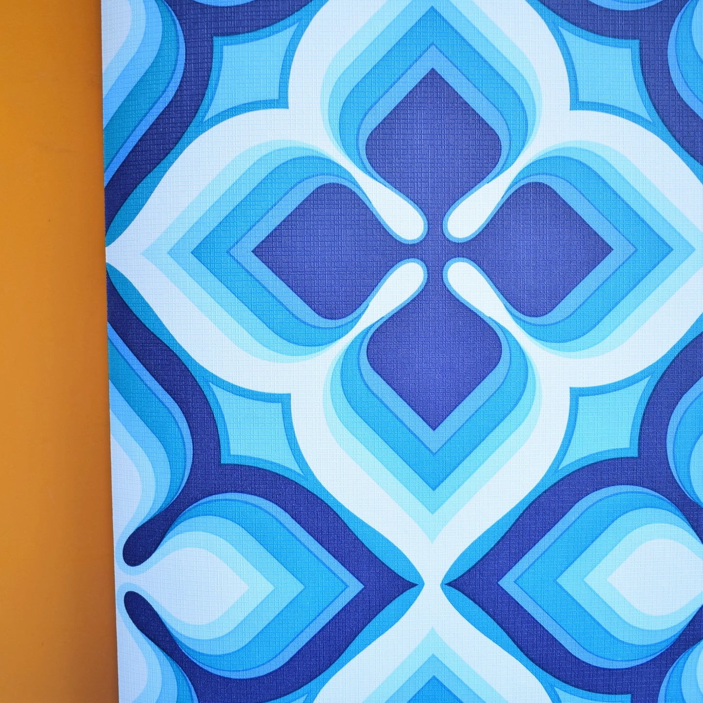 Vintage 1960s Wallpaper - Geometric Blues