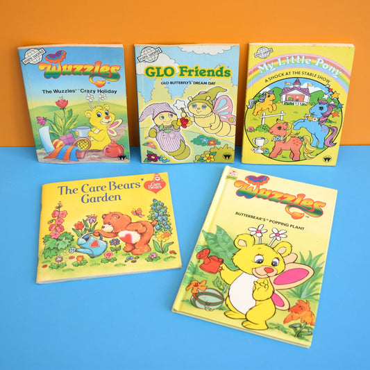 Vintage 1980s My Little Pony, Wuzzles, Glo Friends, Care Bears Books by Pineapple Retro