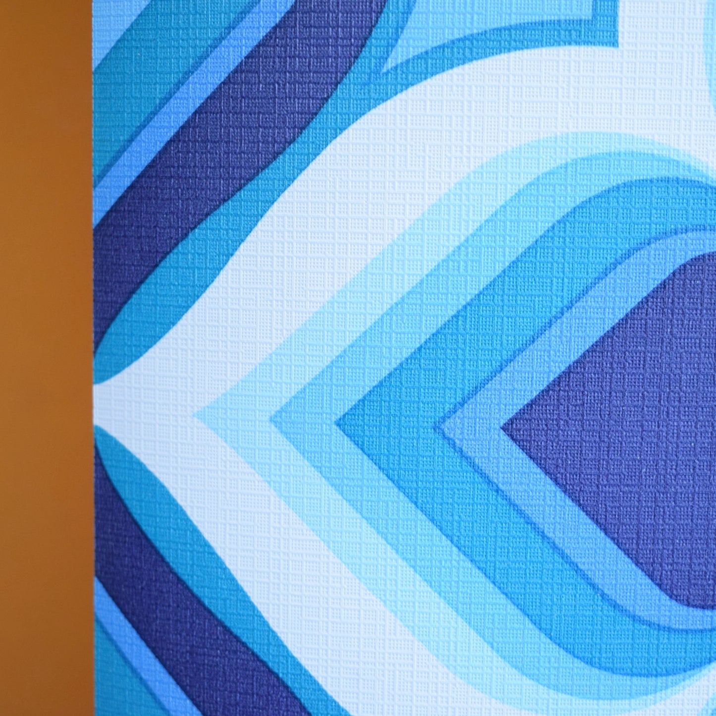 Vintage 1960s Wallpaper - Geometric Blues