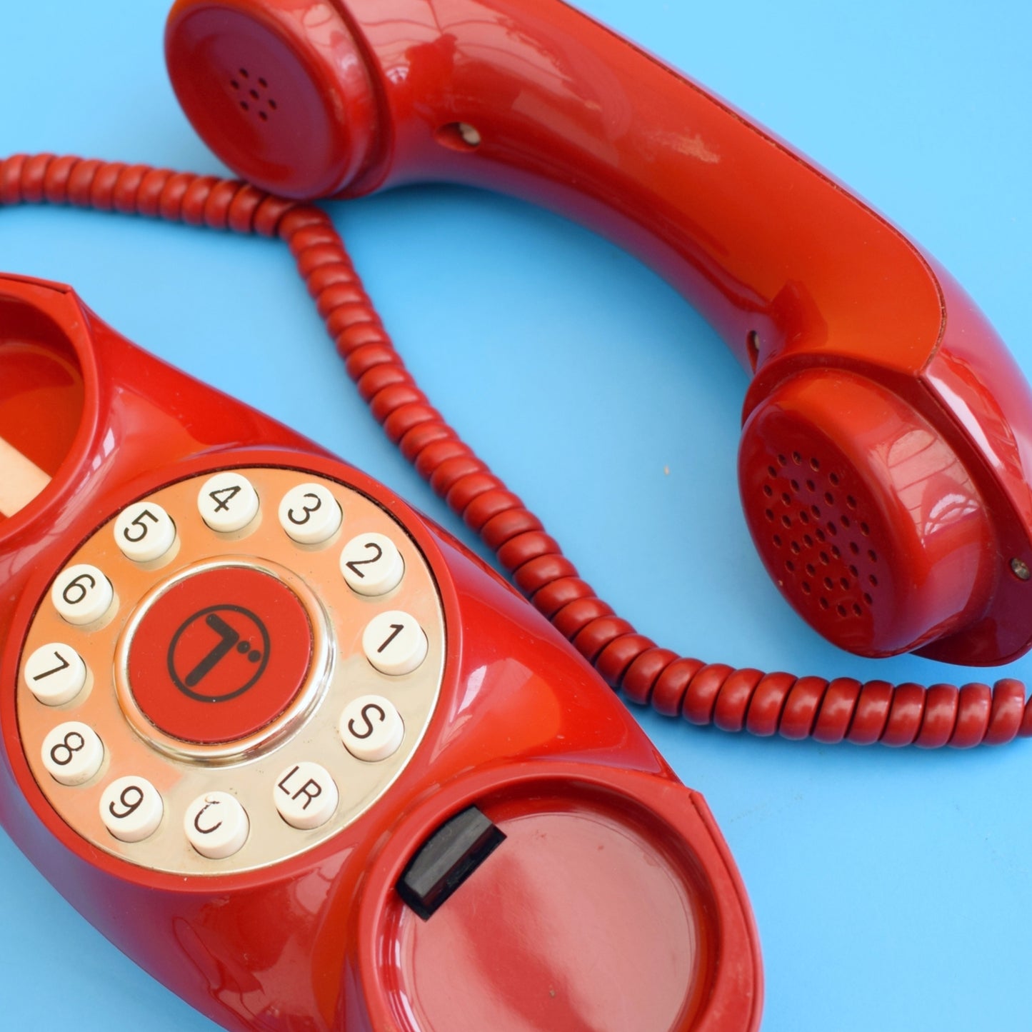 Vintage 1970s Genie Home Phone - Fully Working - Red