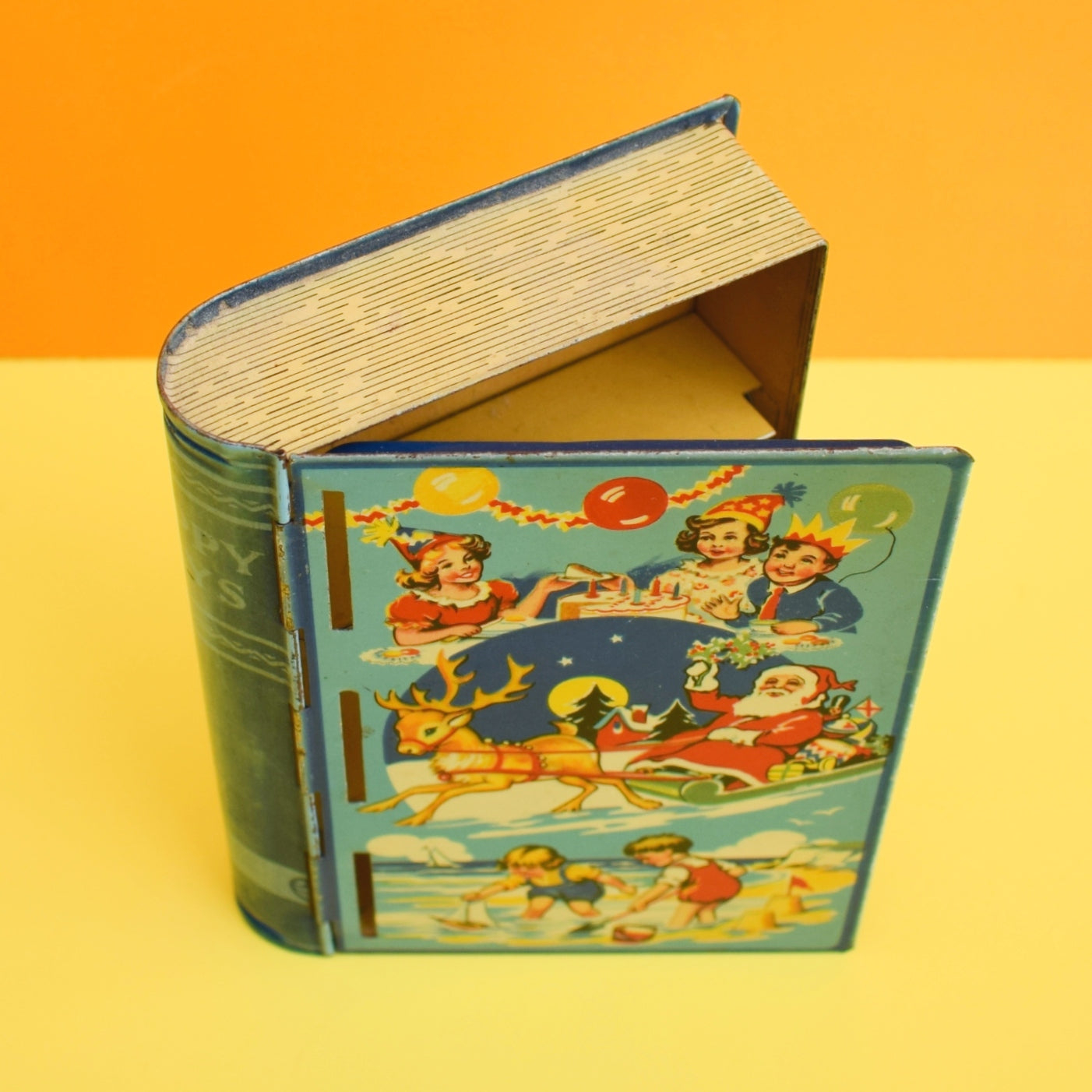 Vintage 1960s Book Tin - Chad Valley - Christmas