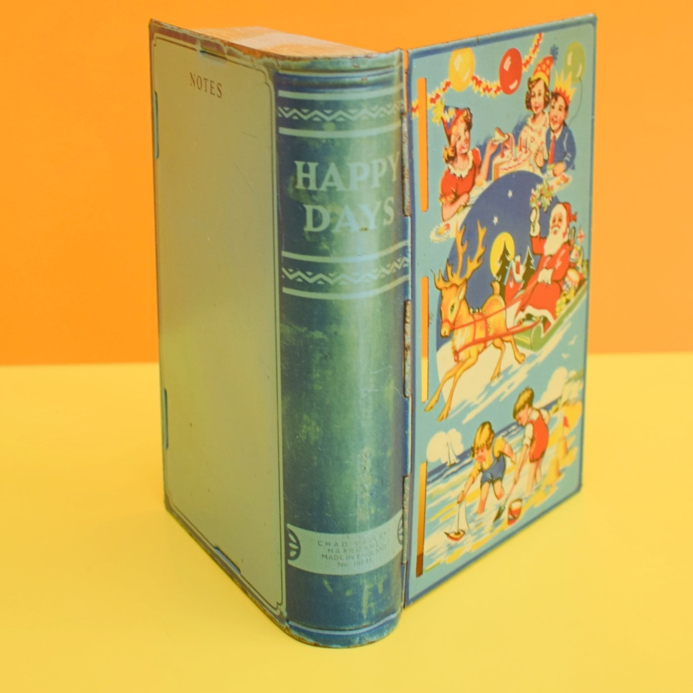 Vintage 1960s Book Tin - Chad Valley - Christmas