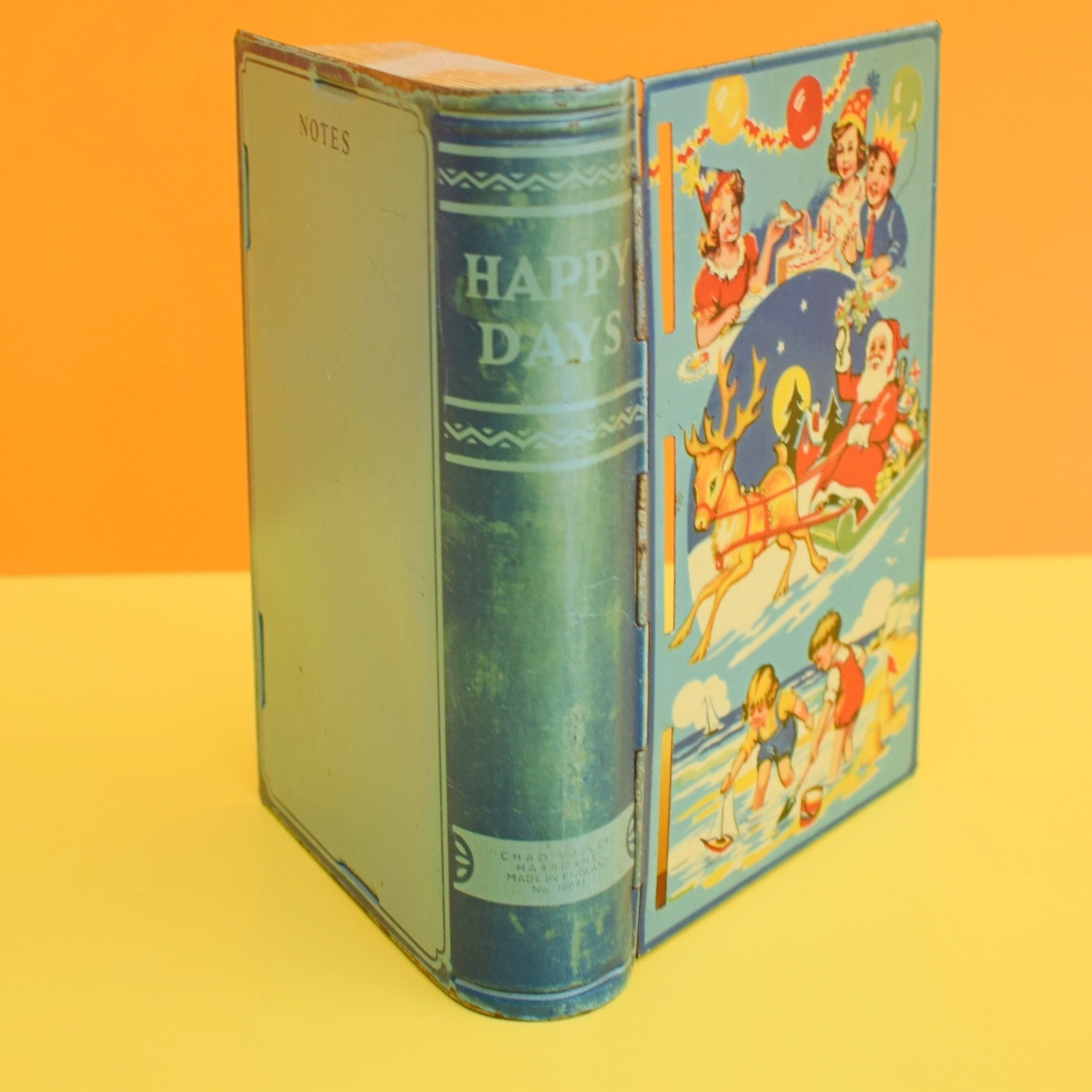 Vintage 1960s Book Tin - Chad Valley - Christmas