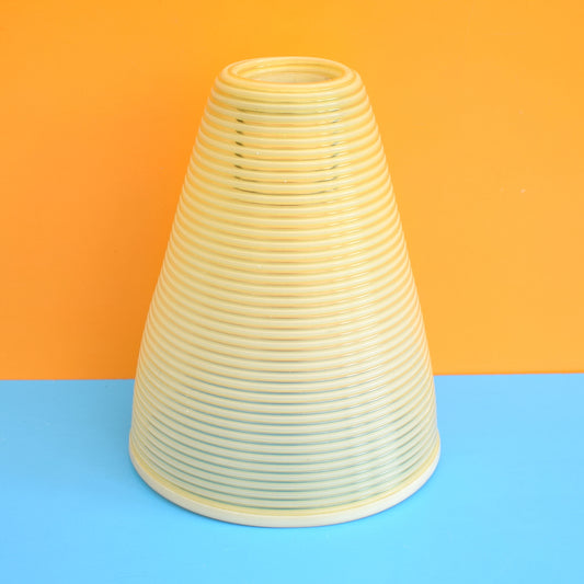 Vintage 1960s Rotaflex Plastic Light Shade - Lemon by Pineapple Retro