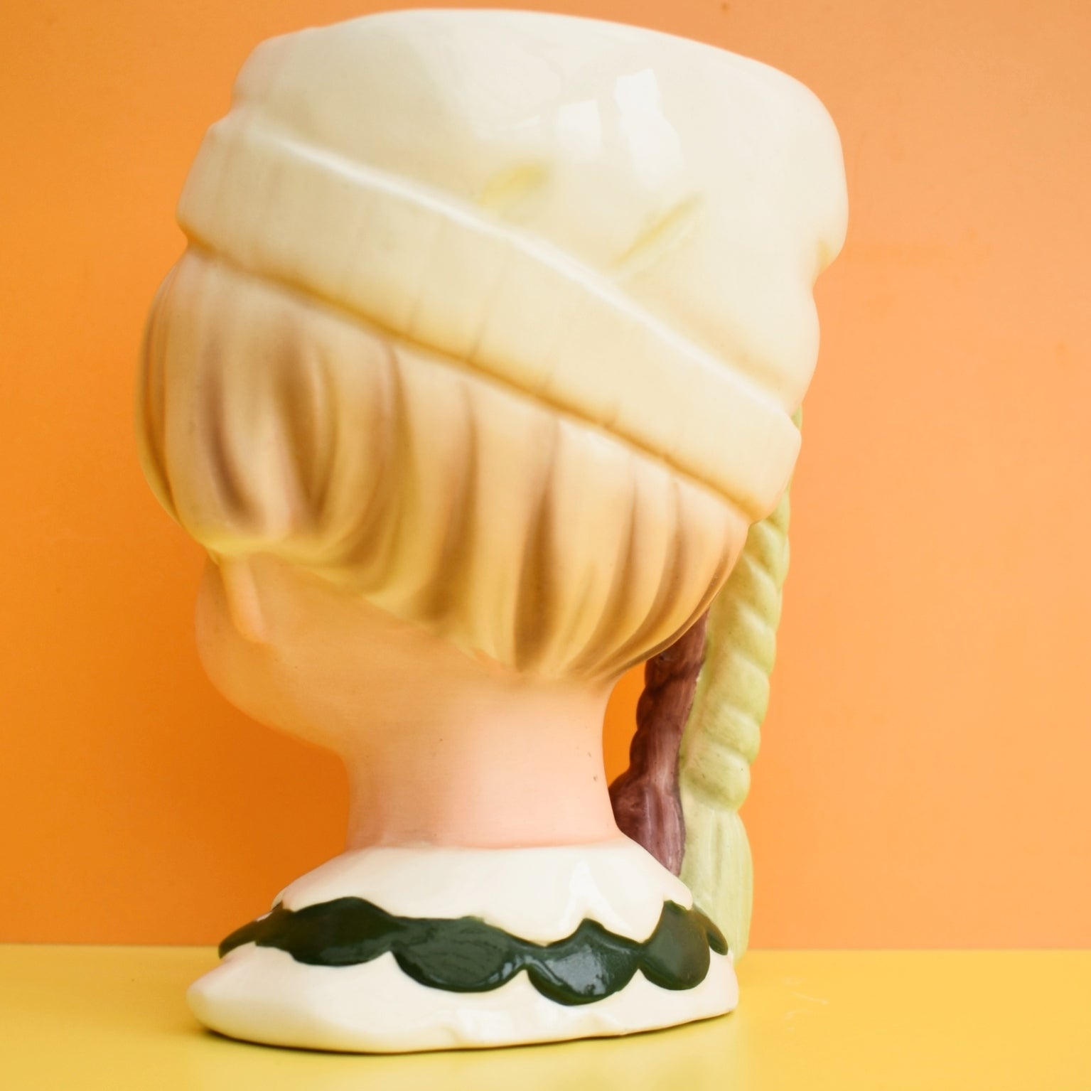 Vintage 1950s Kitsch Ceramic Head Vase by Pineapple Retro