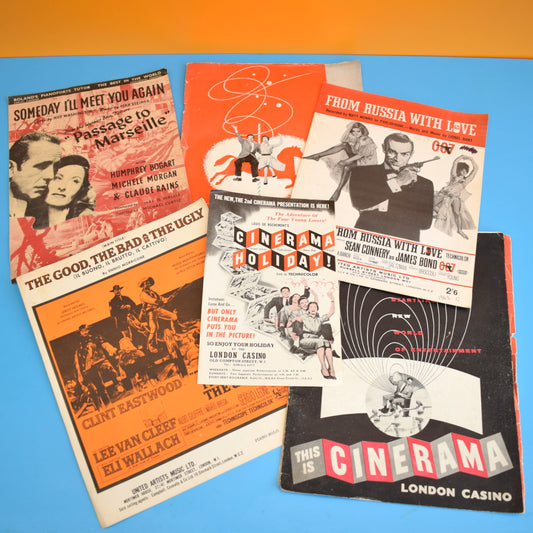 Vintage 1950s/60s Film Ephemera - James Bond Etc by Pineapple Retro