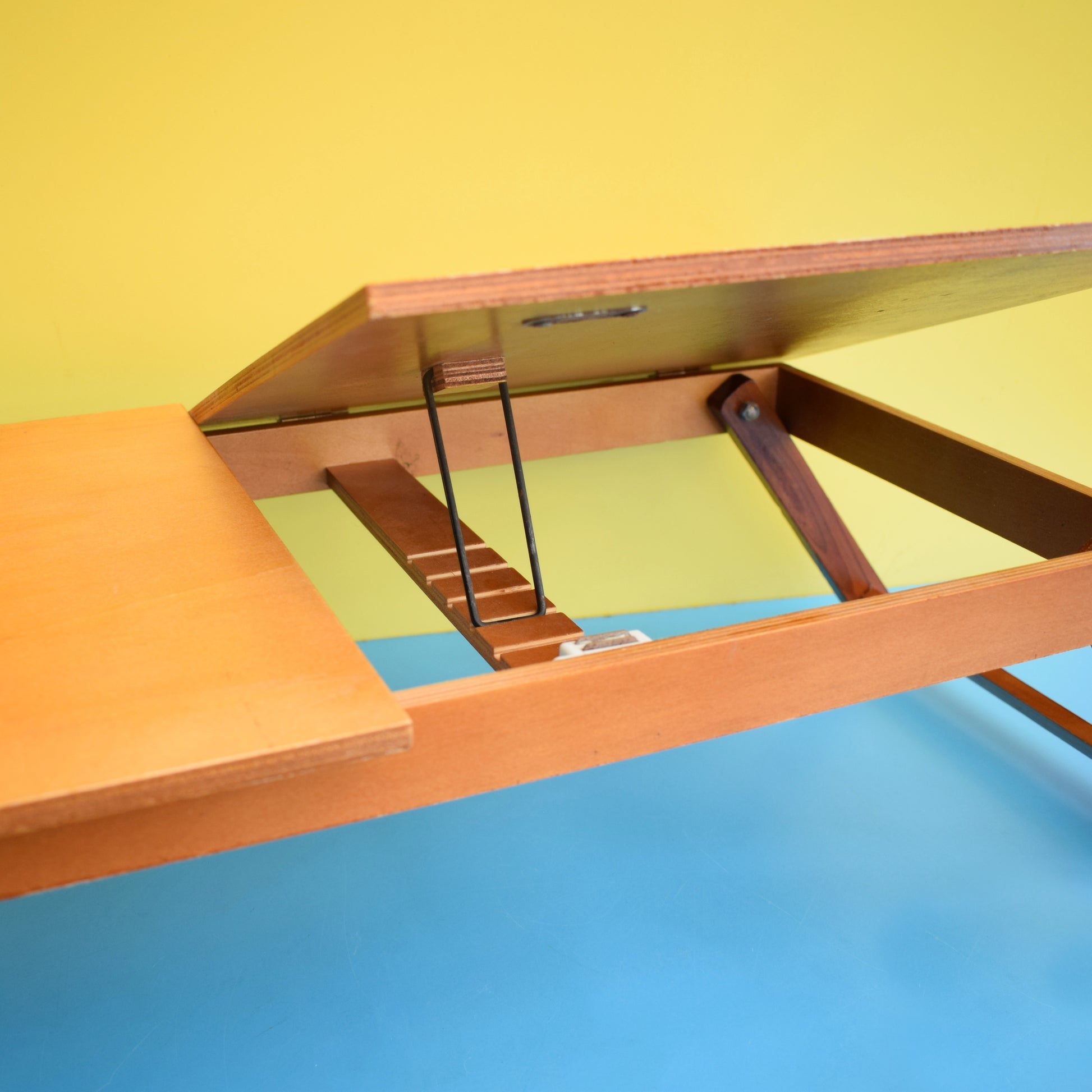 Vintage 1970s Tilting Lap Tray Table - Wooden by Vintage