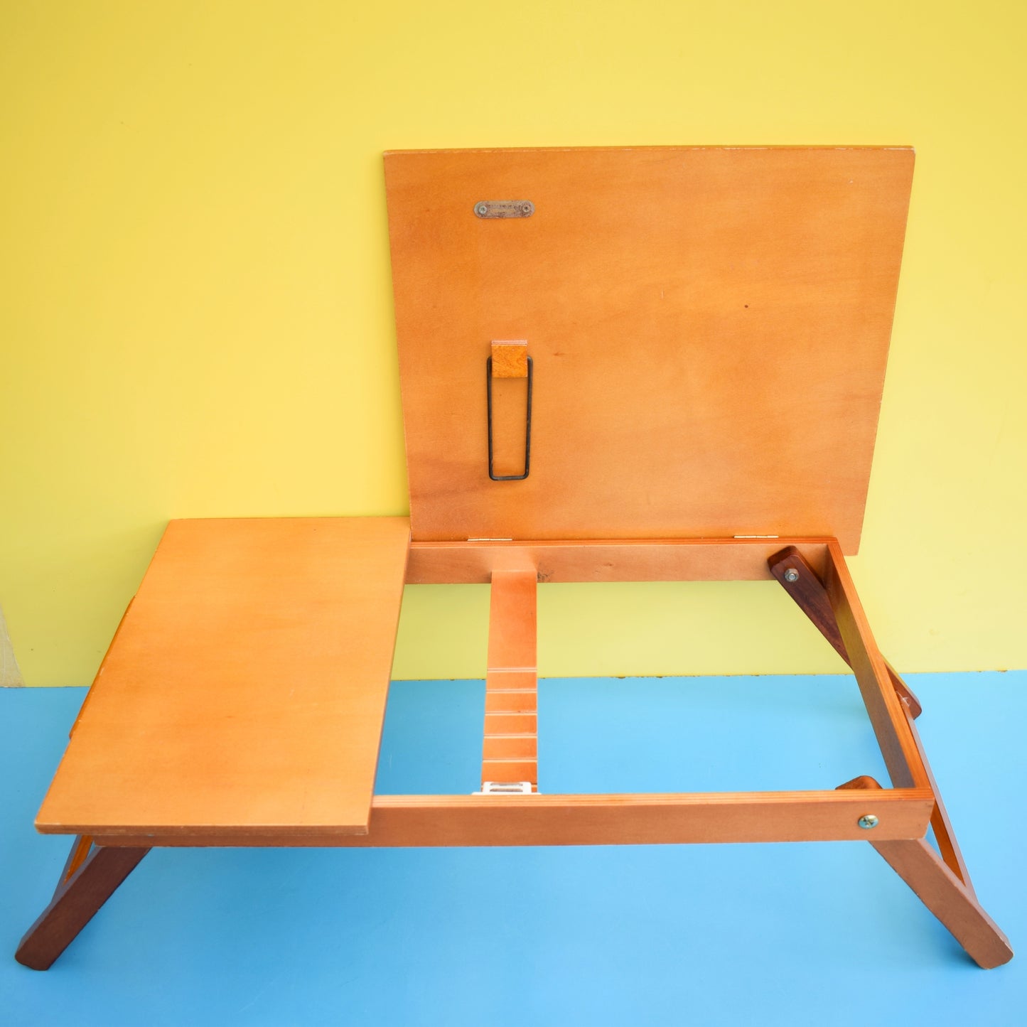 Vintage 1970s Tilting Lap Tray Table - Wooden by Vintage