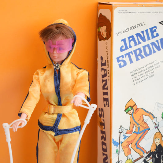 Vintage 1970s Janie Strong Fashion Doll- Boxed